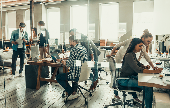 Modern Office Working